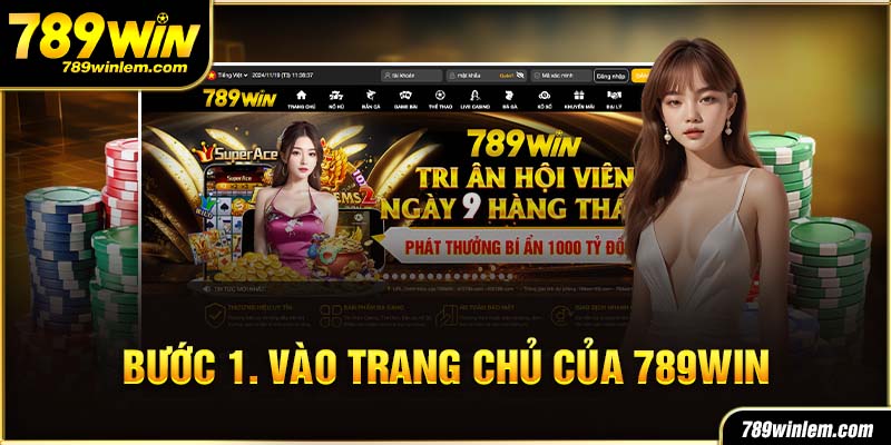 Thao tác đăng nhập 789win hiệu quả