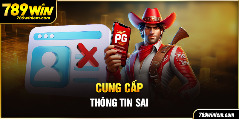 Quy định đối với người chơi cung cấp sai thông tin